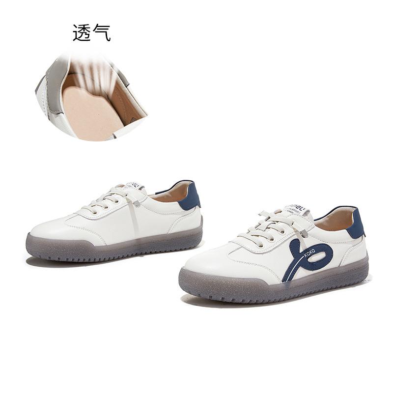 Leather little white shoes spring new thick-soled heightening shoes women s comfortable one-pedal single shoes casual versatile women s shoes 35 5300₽