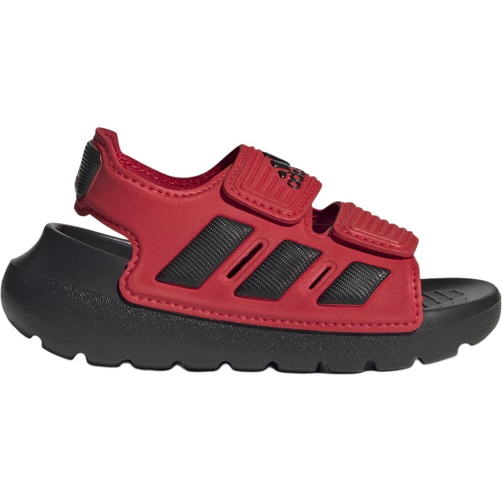 Adidas Altaswim 2.0 Comfortable Versatile Non-Slip Durable Low-Top Walking Shoes Baby Shoes Black Red JI3063