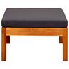 Garden Footstool 2 pcs Solid Acacia Wood