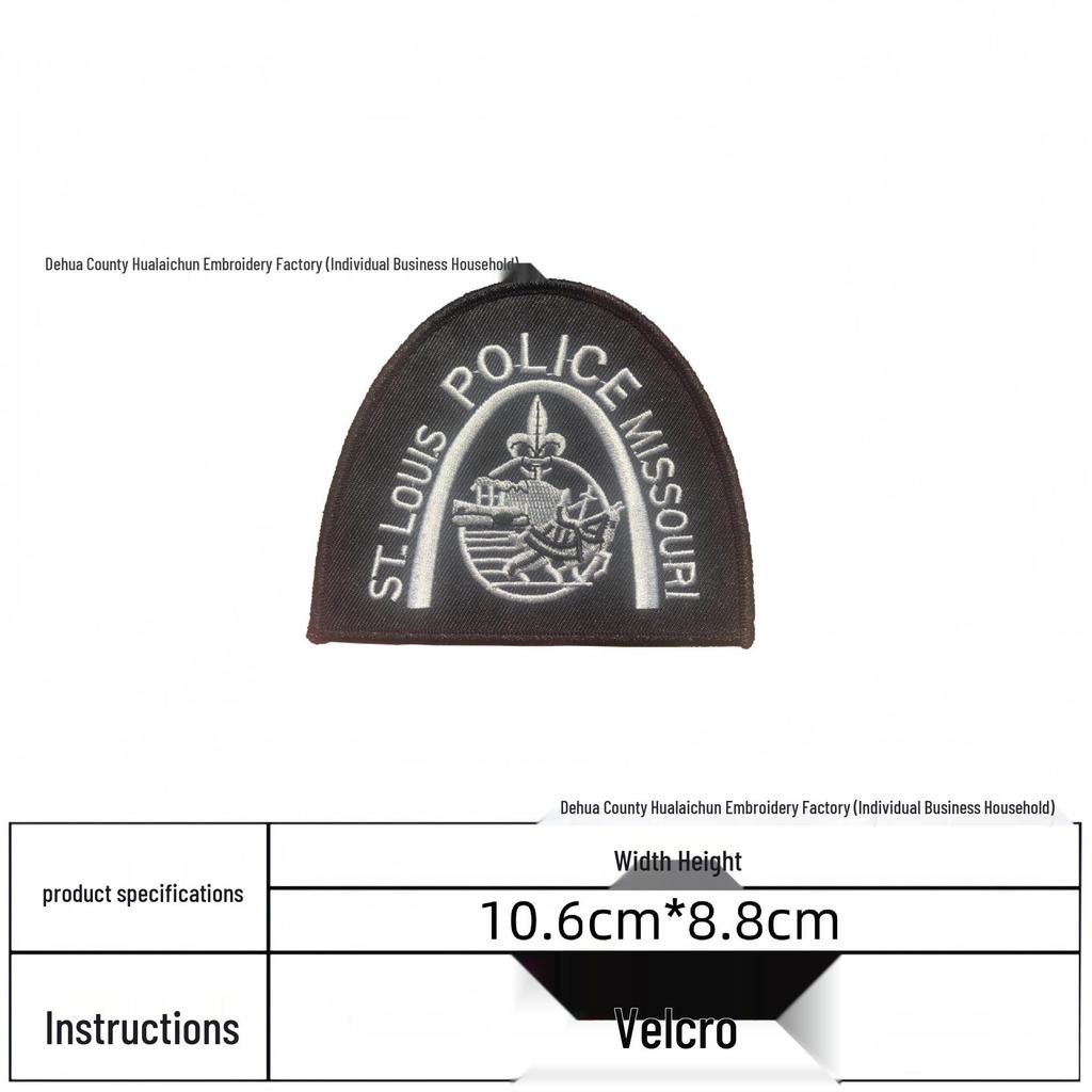 European & American Creative Velcro Patch: Round Embroidered National Flag Arm Badge Morale Appliqué