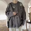 Oversized Knit Sweater With Distressed Holes Tassel Detail Unisex Casual Pullover Fall 2026