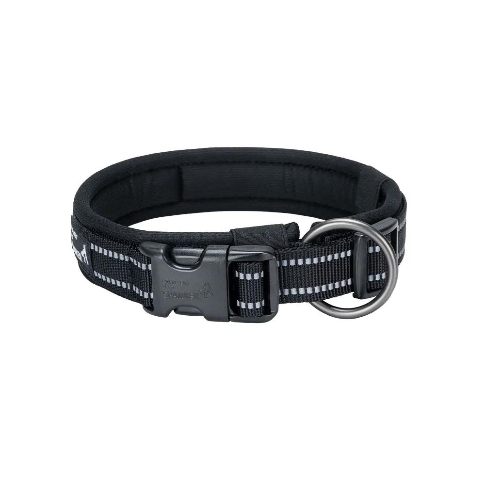 

Товары для питомцев Ошейник для собаки Нейлоновое ожерелье Регулируемые ошейники для собак Светоотражающий для маленьких и средних/крупных собак Бульдог Бигль S чёрный