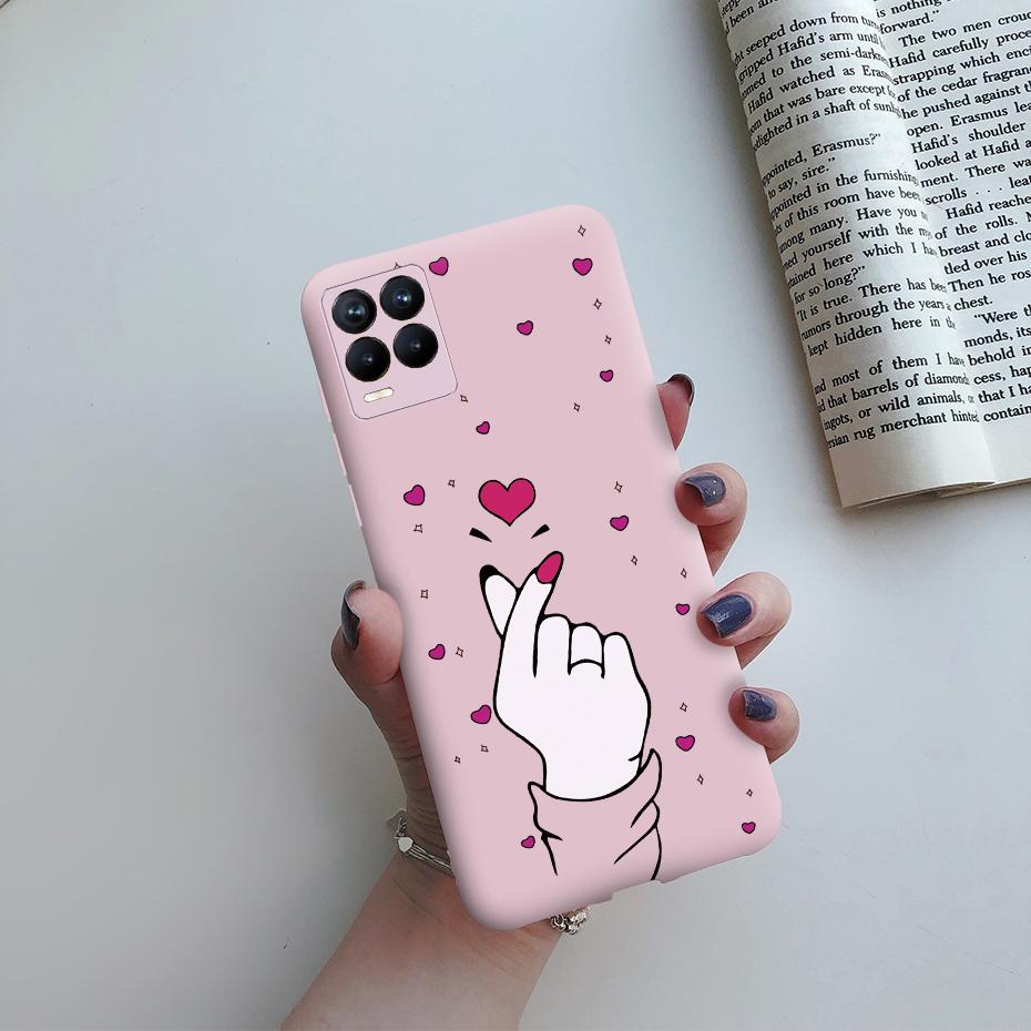For Oppo Realme 8 Pro Case Cute Painted TPU Silicone Shockproof Soft Back Phone Cover for Realme 8 Pro Global Version 6.4" Case