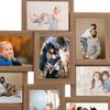 VidaXL Collage of Photo Frames for 10x Photos(13x18 Cm), Brown MDF