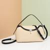 Trendy Simple Contrasting Color Women's Crossbody Bag High Texture Canvas Light Luxury Pillow Bag Leisure Commuting Shoulder Bag for Mother's Day Gift