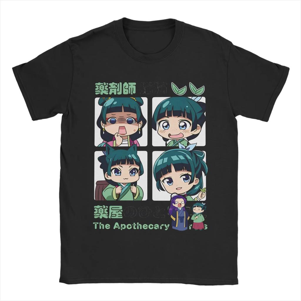 Maomao & Jinshi The Apothecary Diaries T-Shirt Herren Damen Reine Baumwolle Vintage T-Shirts Kurzarm Klassische Kleidung
