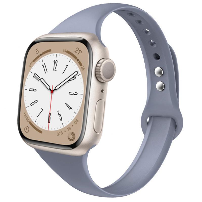 Slim strap for Apple watch ultra 2 3 band 49mm 46mm 44mm 41mm 45mm correa Silicone bracelet iWatch series 11 8 7 3 9 10 SE 40mm