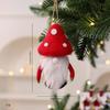 Mini Felt Mushroom Christmas Tree Ornaments