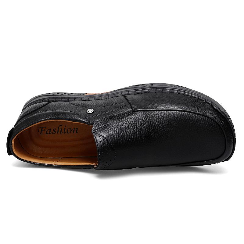 New Luxury Men's Genuine Leather Casual Shoes Stylish Shoes Men Outdoor Climbing Shoes High Quality Slip on Man Loafers