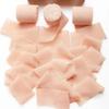 4cm x 5m Frayed Edged Satin Handmade Chiffon Silk Ribbon For Wedding Invitation Bouquets Birthday Party DIY Decoration Gift