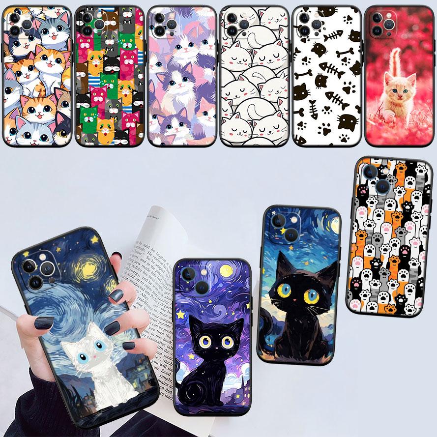 Cat Kitten Cute New High-End Shell Phone Case for Redmi Note 10 11 12 Pro Max 10S 10C 10T 11A 11S 12S 12C