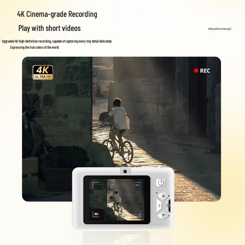 Retro CCD Portable Dual-Camera with Flash for New Students