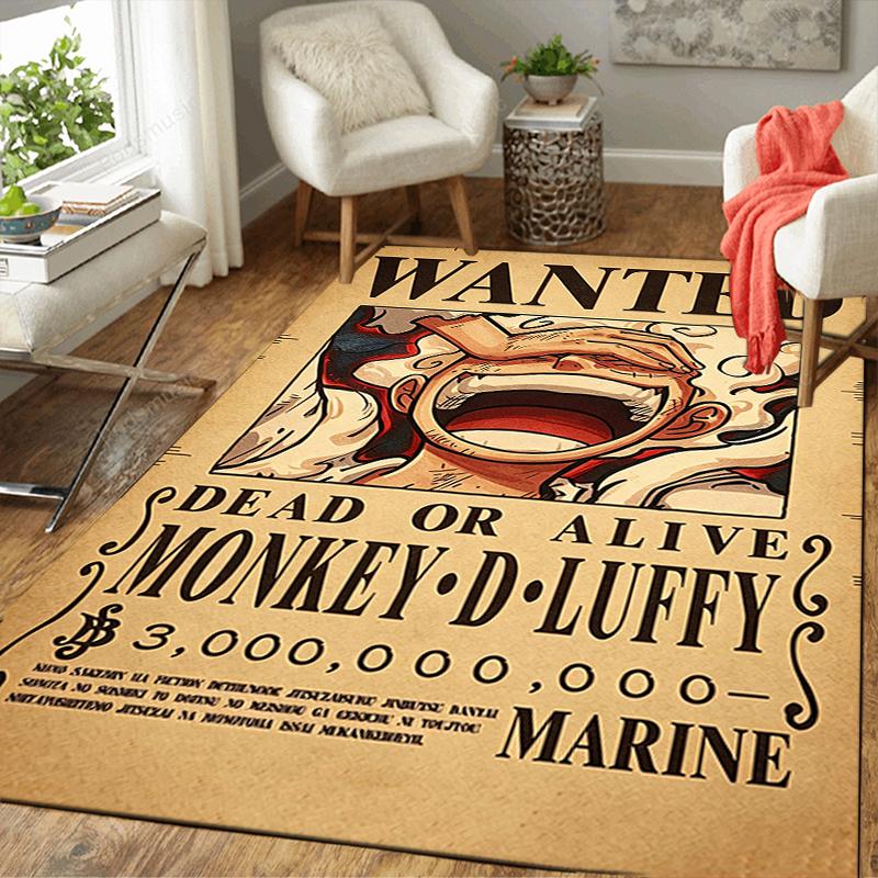 1Pc Wanted Monkey D Luffy Rug