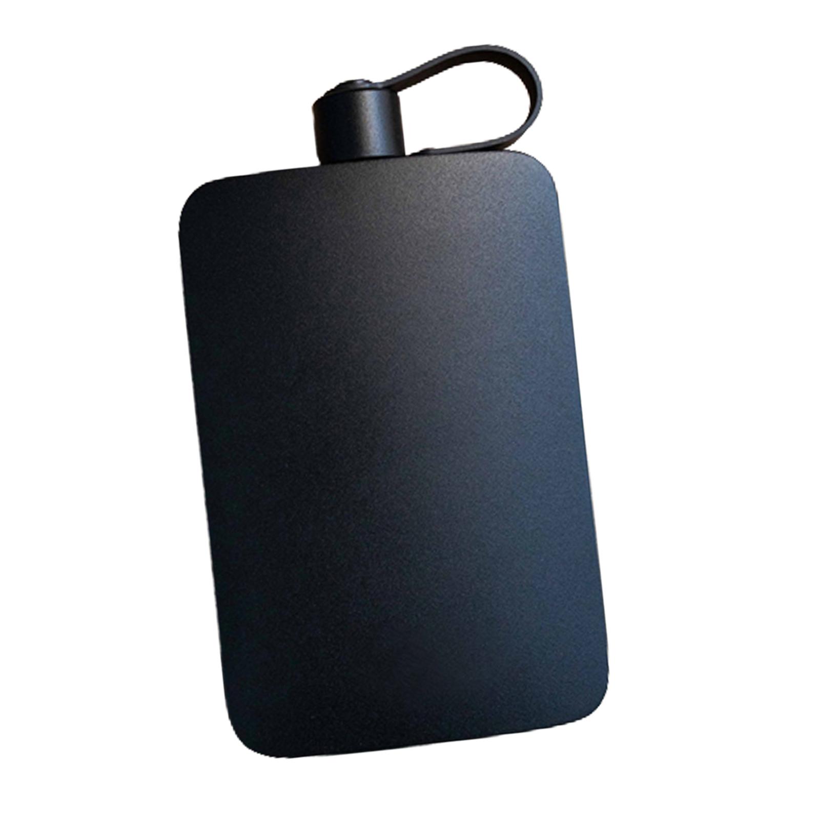 

Stainless Steel Hip Flasks Unbreakable Lightweight 17oz Camping Flask Wine Bottle for Hiking Housewarming Friends Camping чёрный