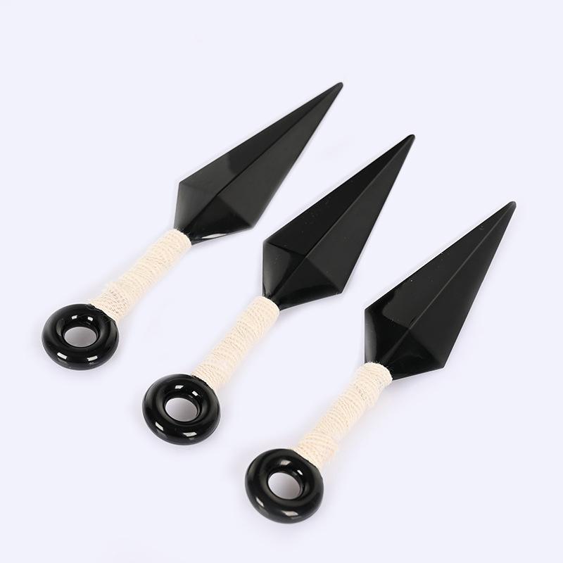 Anime Naruto Kunai Shuriken Cosplay Props Akatsuki Kakashi Ninja Plastic Throwing Collection Props Gift