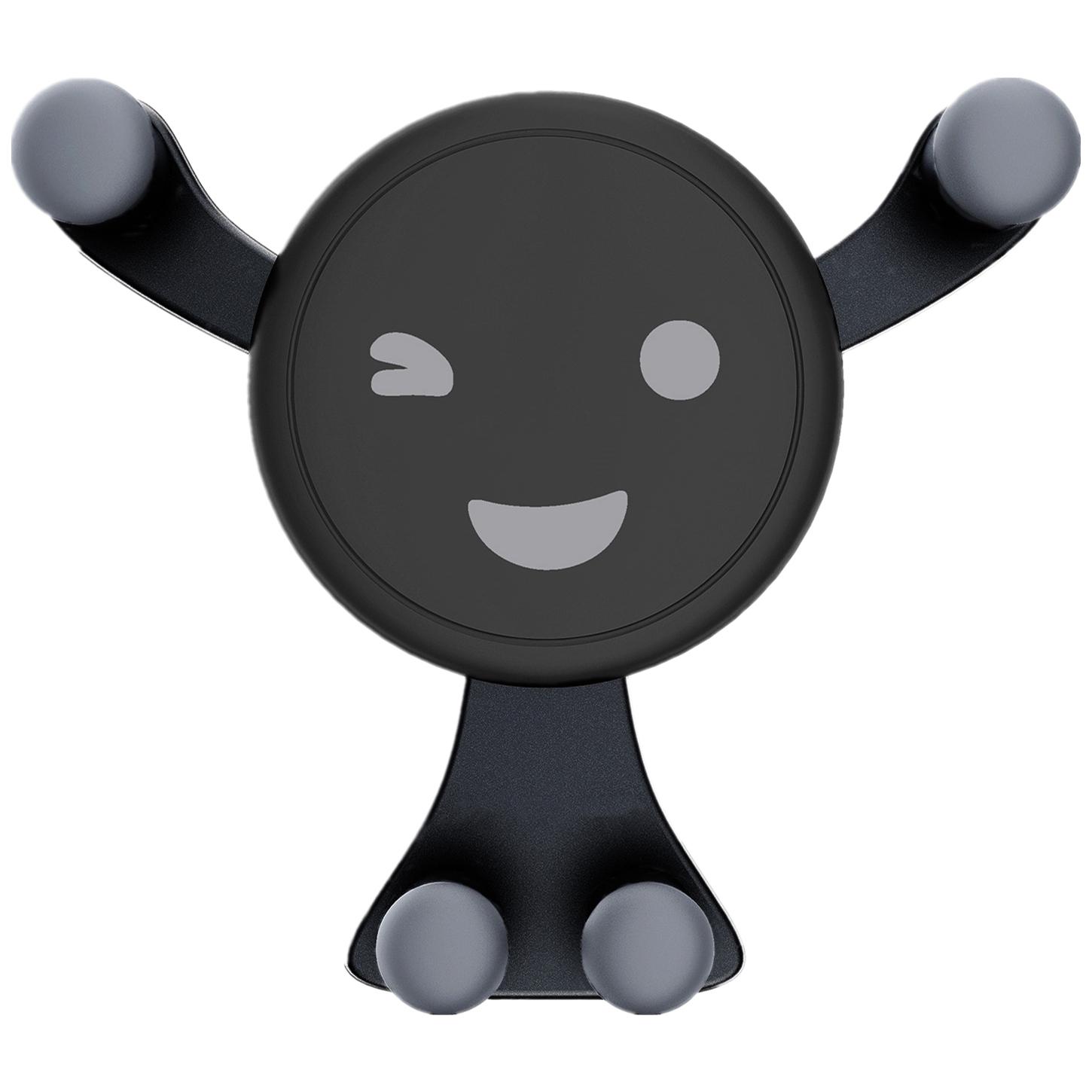 

Smiley Face Design Car Phone Mount Universal Air Vent Holder Navigation Support Stand Black