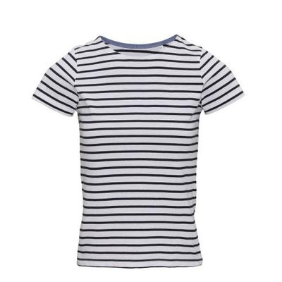 Damen/Damen Mariniere Coastal Kurzarm-T-Shirt