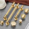 Modern Brass Solid Cabinet Handles Drawer Wardrobe Shoe Wine Cabinet Door Handle Knobs
