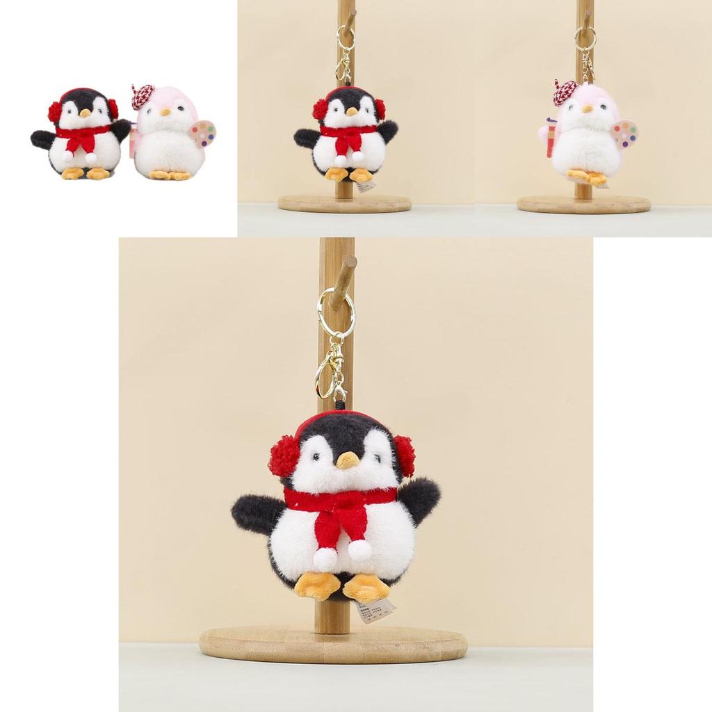 Cute Animal Penguin Plush Toy For Bags And Car Decorations