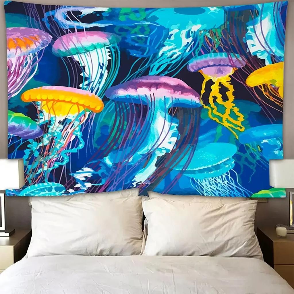 Fantasy Quallen Wandteppich Büro Wohnzimmer Dekoration Zuhause Wandteppich