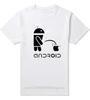 Fashion Unisex T Shirts Android Robot Male tshirt humor logo printed funny t shirt short sleeve Round Neck Ringer Tees