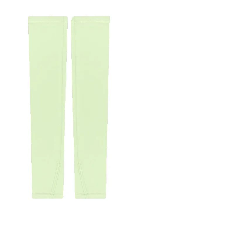 Sun Protection Arm Sleeves Unisex Summer Lightweight Breathable Ice Silk Outdoor Cycling One-Piece Stretch Arm Wrist Sleeves