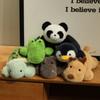 Non-Toxic 20Cm Cartoon Soft Panda Penguin Elk Hippo Crocodile Turtle Plush Animal Palm Doll Creative Design Cute Gift Home Decor