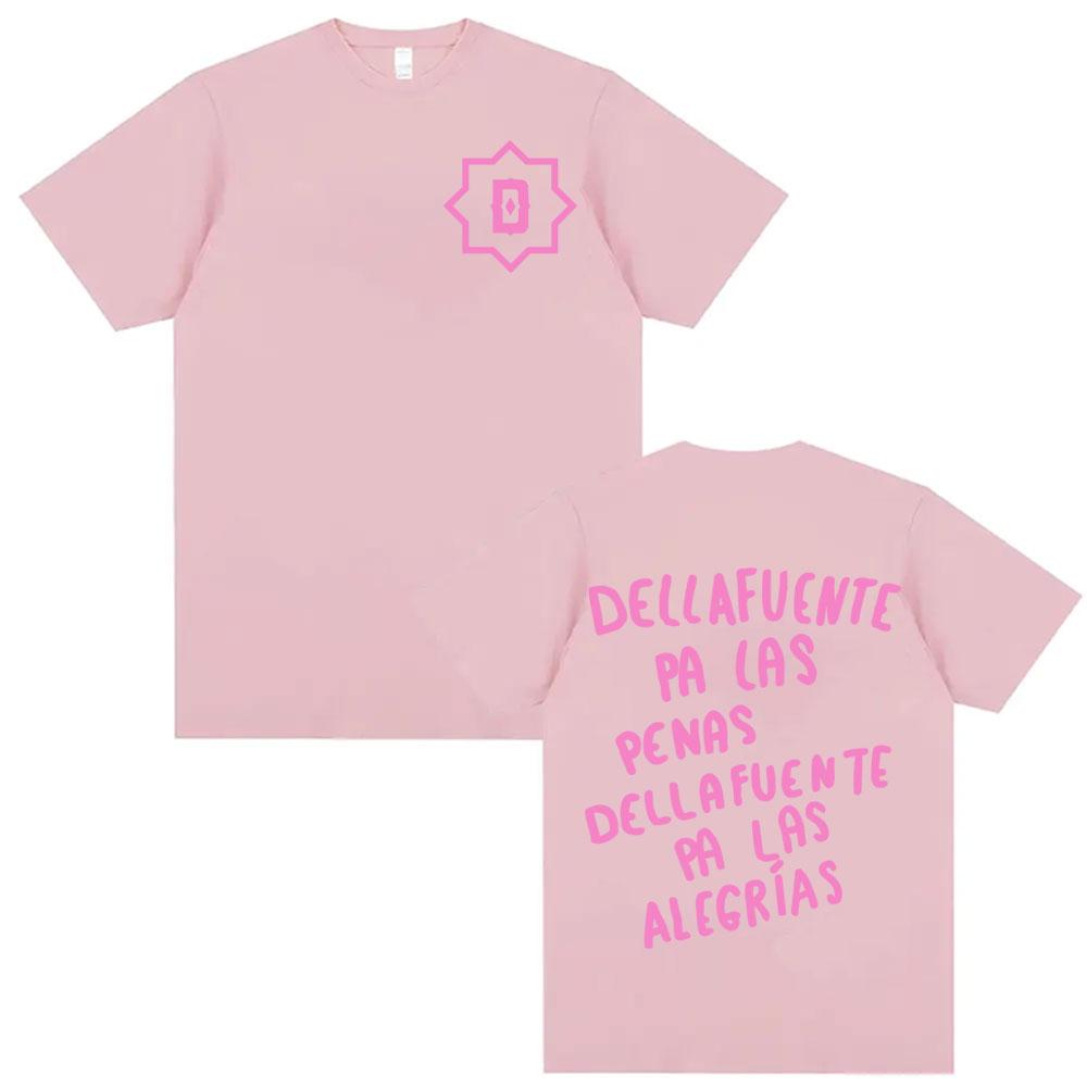 Rapper Dellafuente Für die Sorgen Dellafuente Für die Freuden Grafische T-Shirts Herren Damenbekleidung Hip-Hop-Mode Baumwoll-T-Shirt