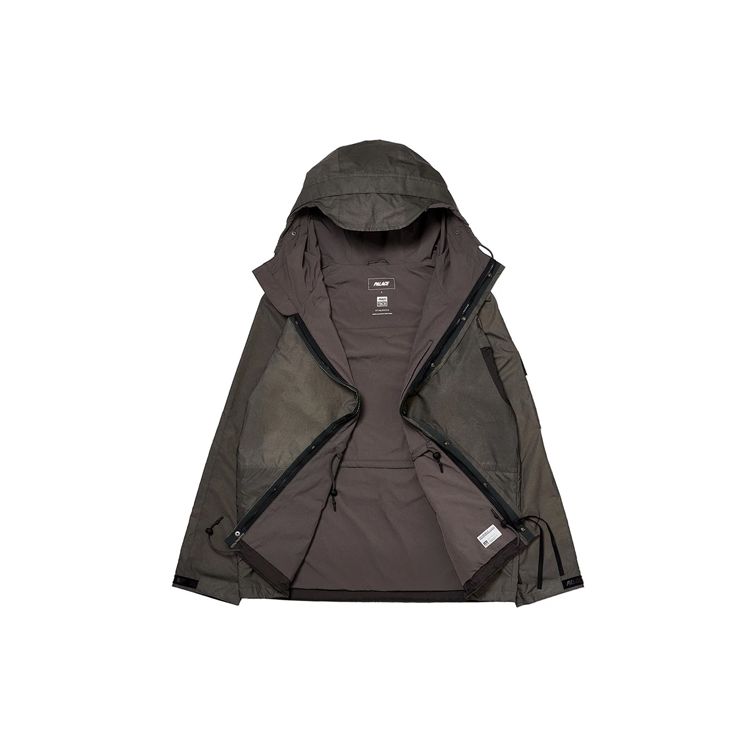 Palace FW19 Back Logo Hooded Deflector Jacket with Reflective Material Unisex Outerwear Black PAL-FW19-006