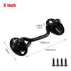 Heavy Duty Stainless Steel Window Wind Hook Extended Door Catch Latch for Sliding Door Fixing Home Repair and Window Hardware