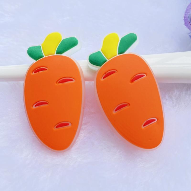 8pcs cute PVC Mixed Luminous fruit flexible glue Flat back DIY Scrapbook Embellishment Phone Craft Decoration D93A
