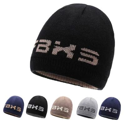 Autumn Winter Letter Wool Hat Men Outdoor Warm Riding Skiing Mountaineering Knitted Hat