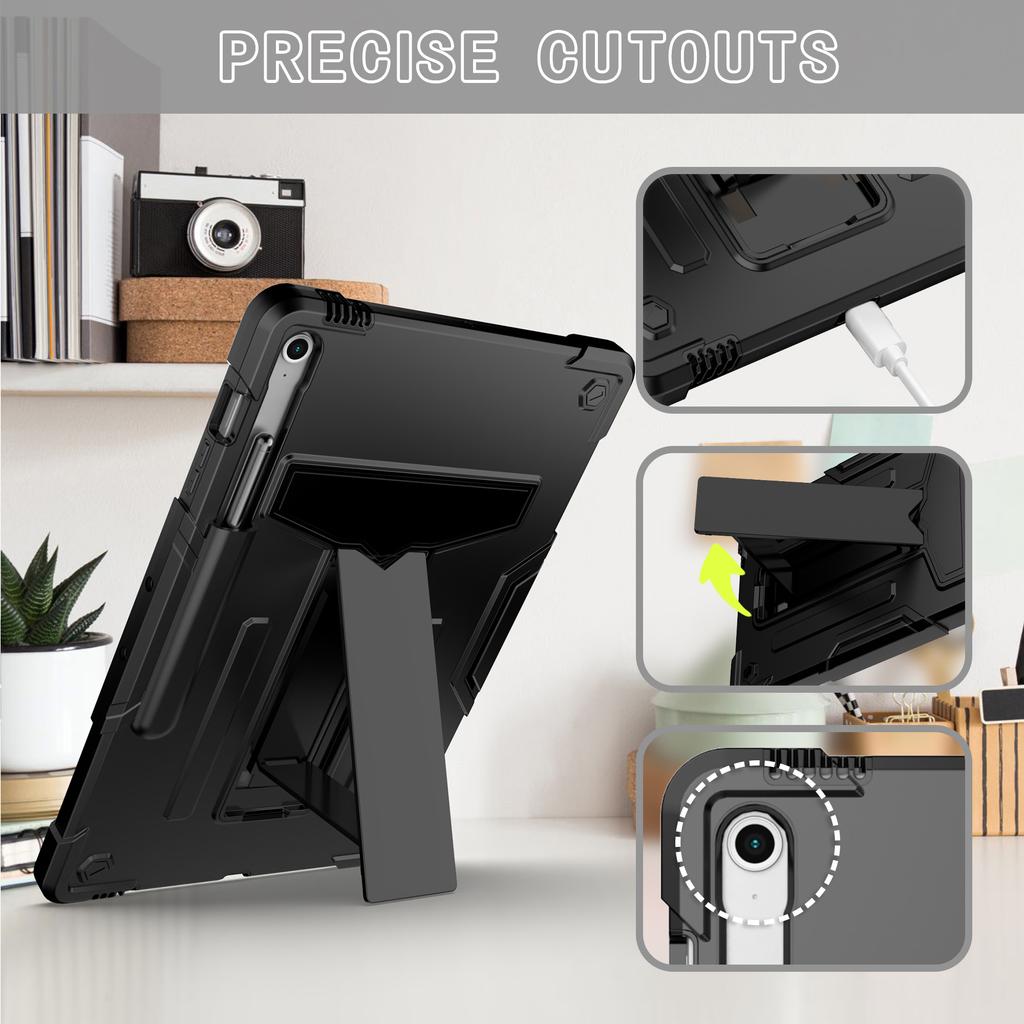 Hybrid Case for Samsung Galaxy Tab S10 FE Plus 2025 13.1 Inch SM-X620 SM-X626B Built-in Kickstand Cover Shockproof with Pen Slot