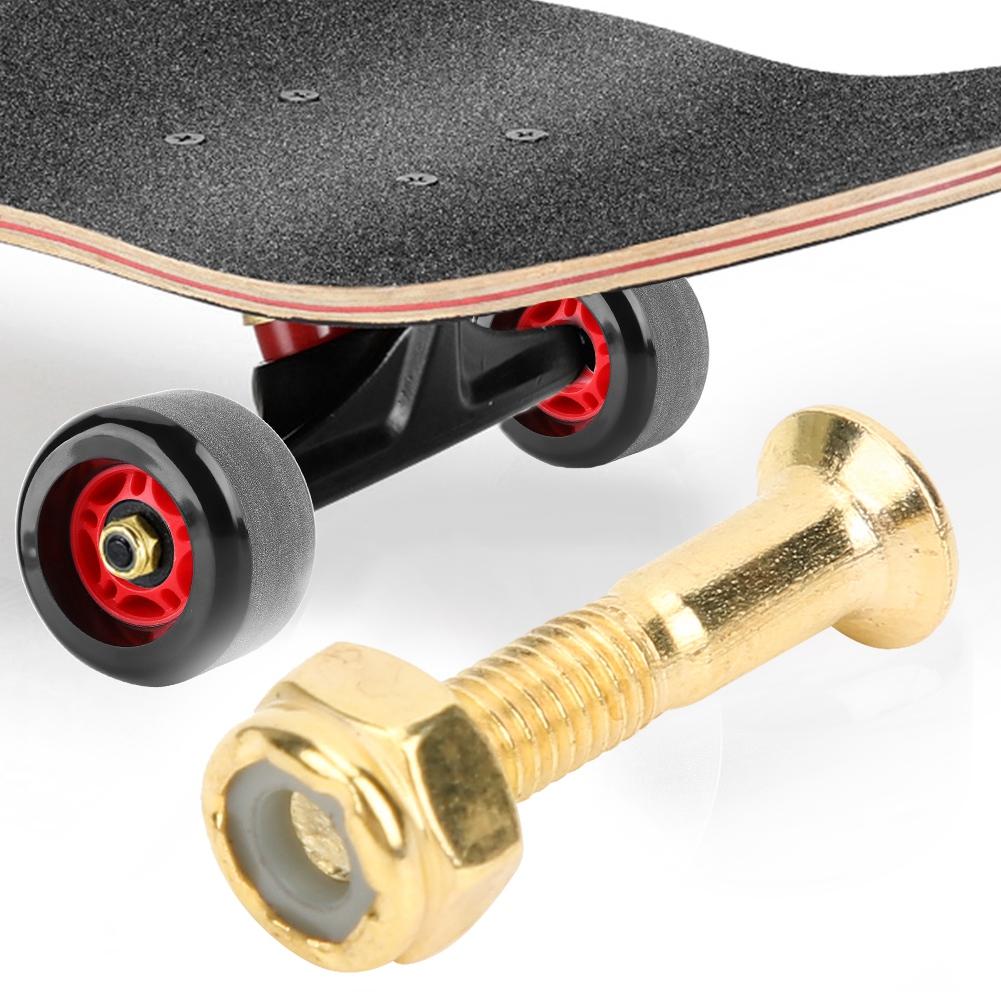 MS33018 Aluminium Alloy Professional Durable 25mm Skateboard Nail with Nut AccessoryGolden