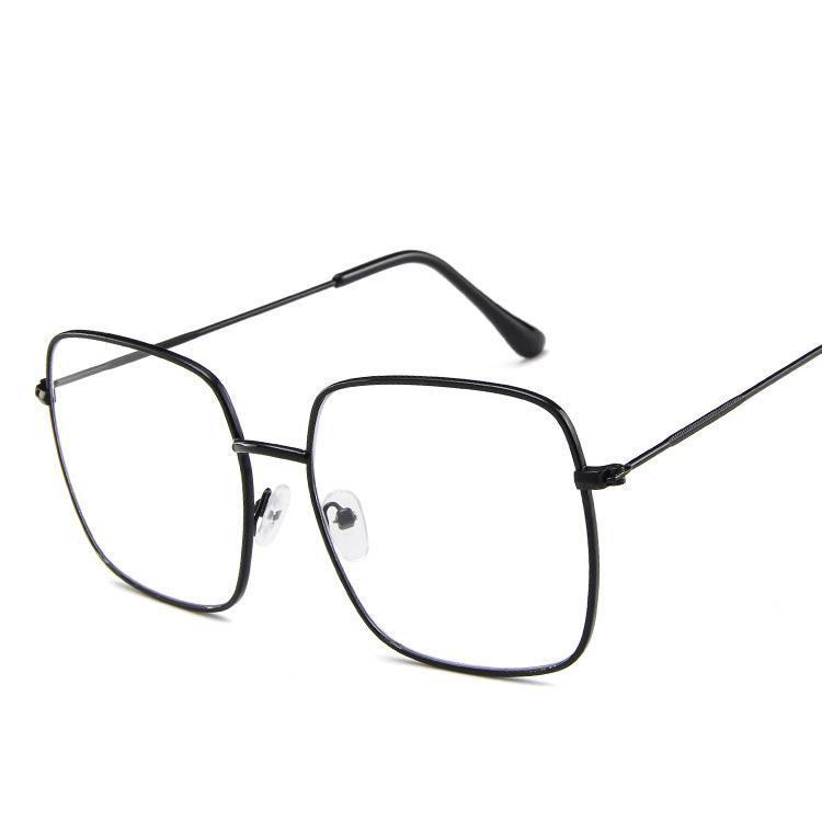 Vintage Oversized Square Sunglasses Women Fashion Metal Alloy Frame Retro Shades Female Sun Glasses Oculos Feminino