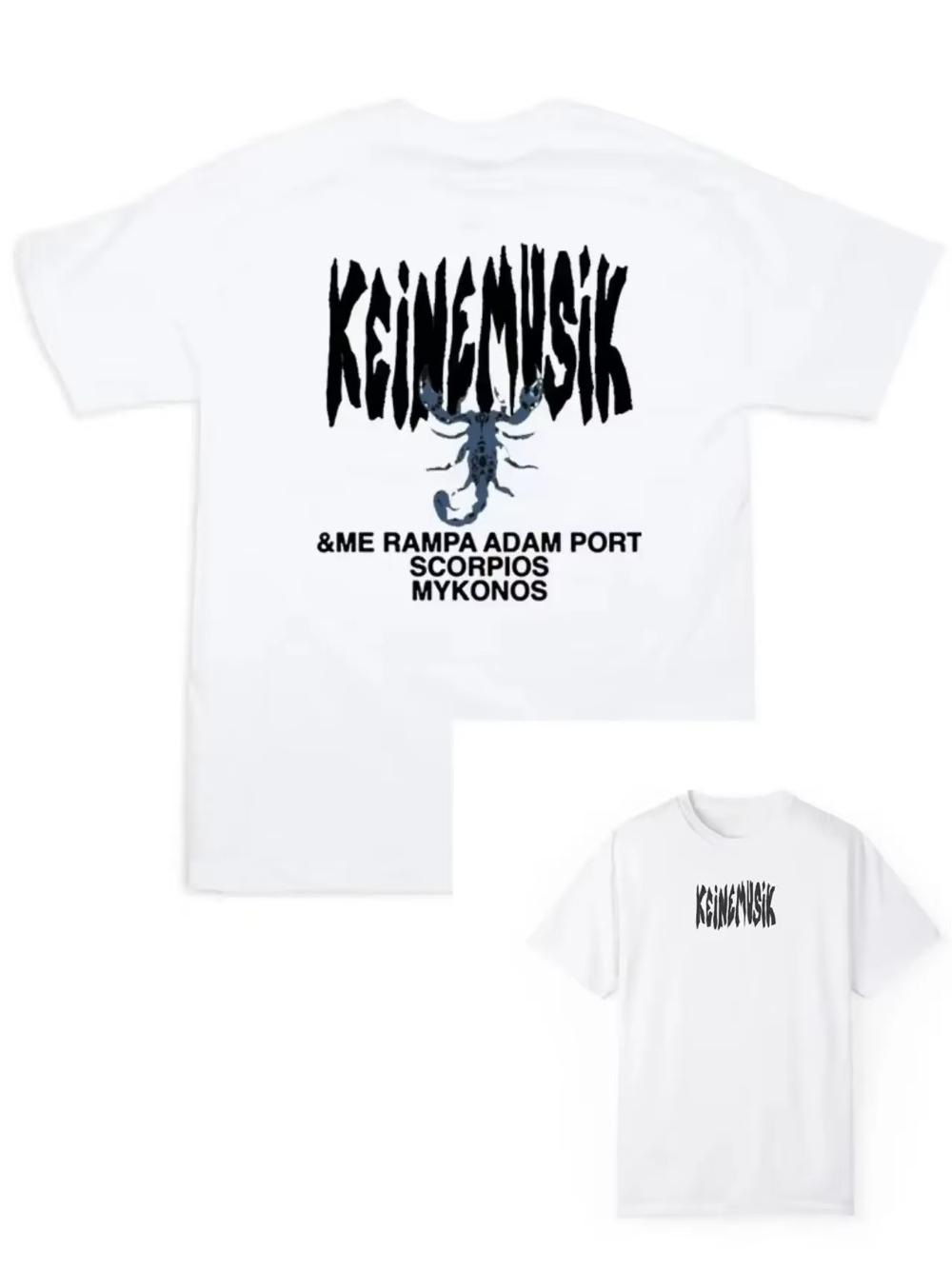 

Літня футболка Keinemusik X Pacha для чоловіків і жінок, модна бавовняна футболка з коротким рукавом, хіп-хоп топи, вуличний одяг Cherry S