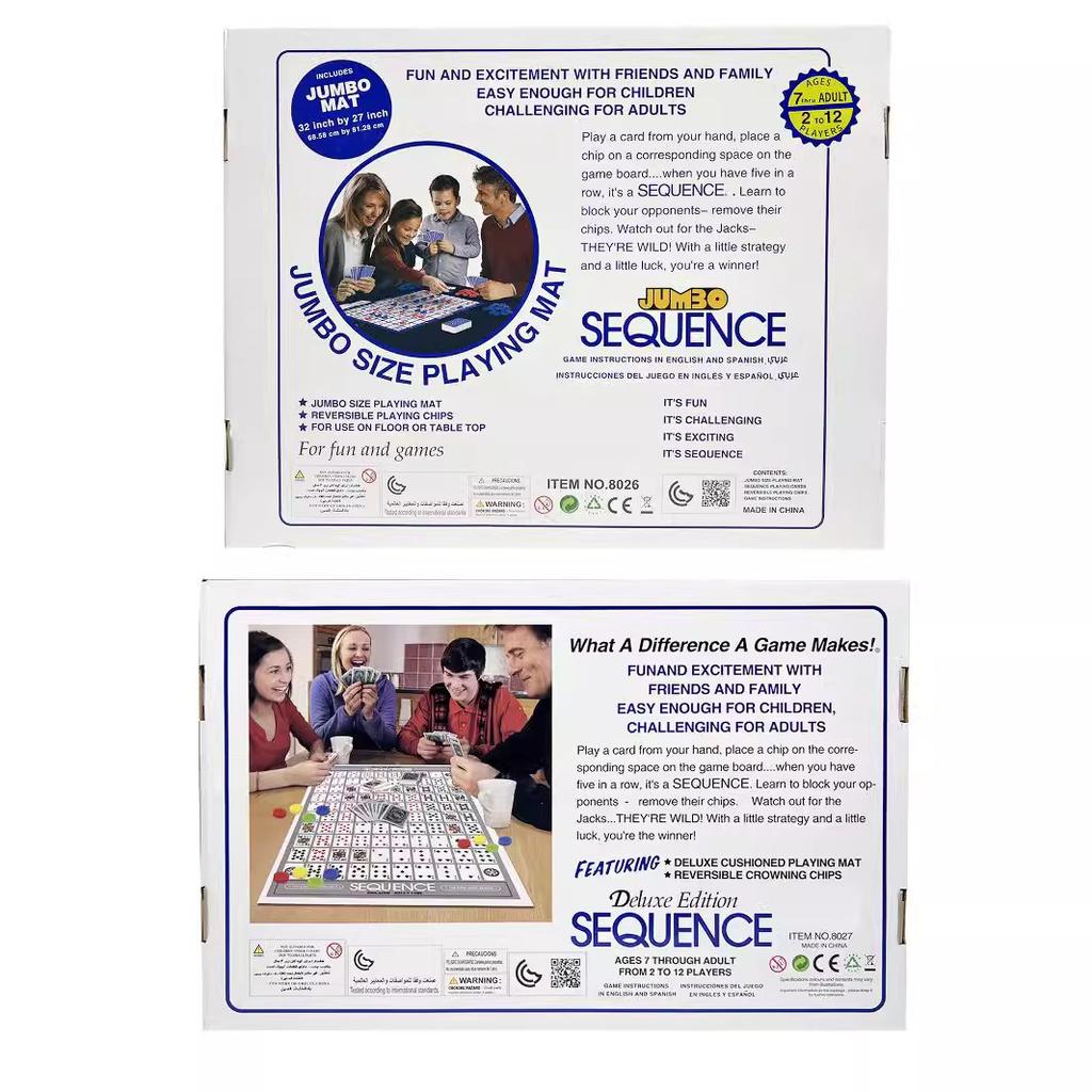 Family Friendly Sequence Board Game Card Maze Fancy Gomoku Strategy Games