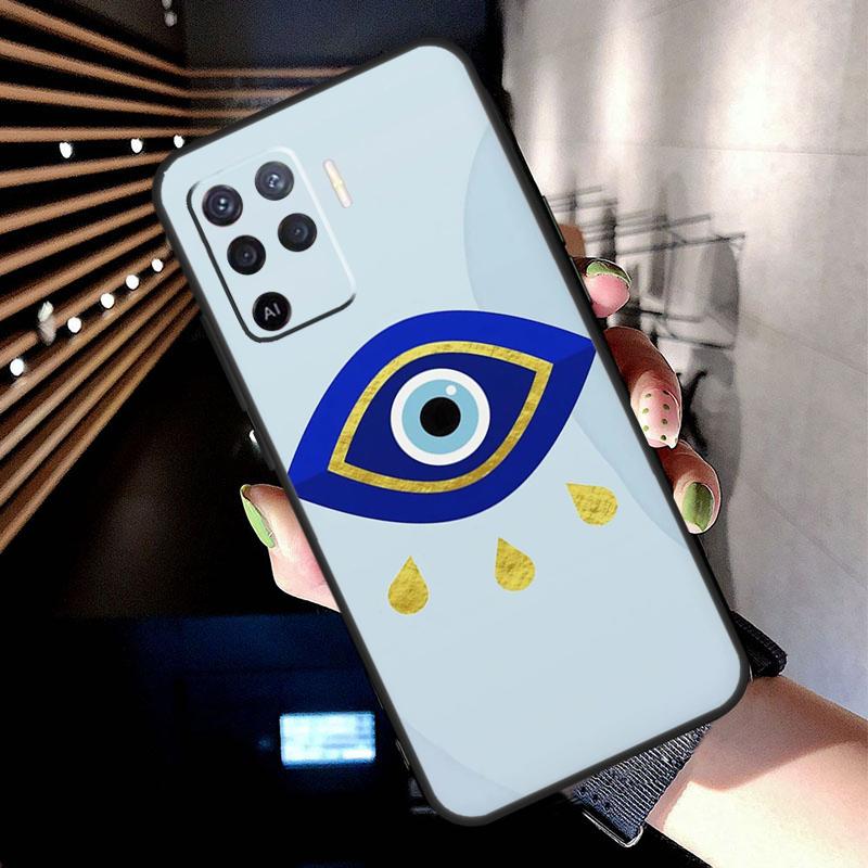Big Eyes Cartoon Pattern Case For Oppo A78 A98 A18 A38 A58 A60 A80 A40 A77 A57 A17 A74 A54 A94 A96 A76 A16 A15 A5 Pro