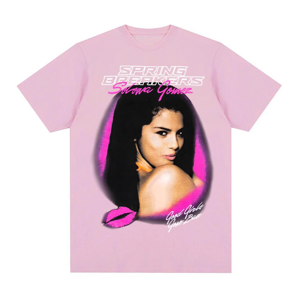 SELENA GOMEZ Spring Breakers T Shirt Fashion Summer Casual O-neck Tshirt High Quality 100%Cotton Comfortable Tops