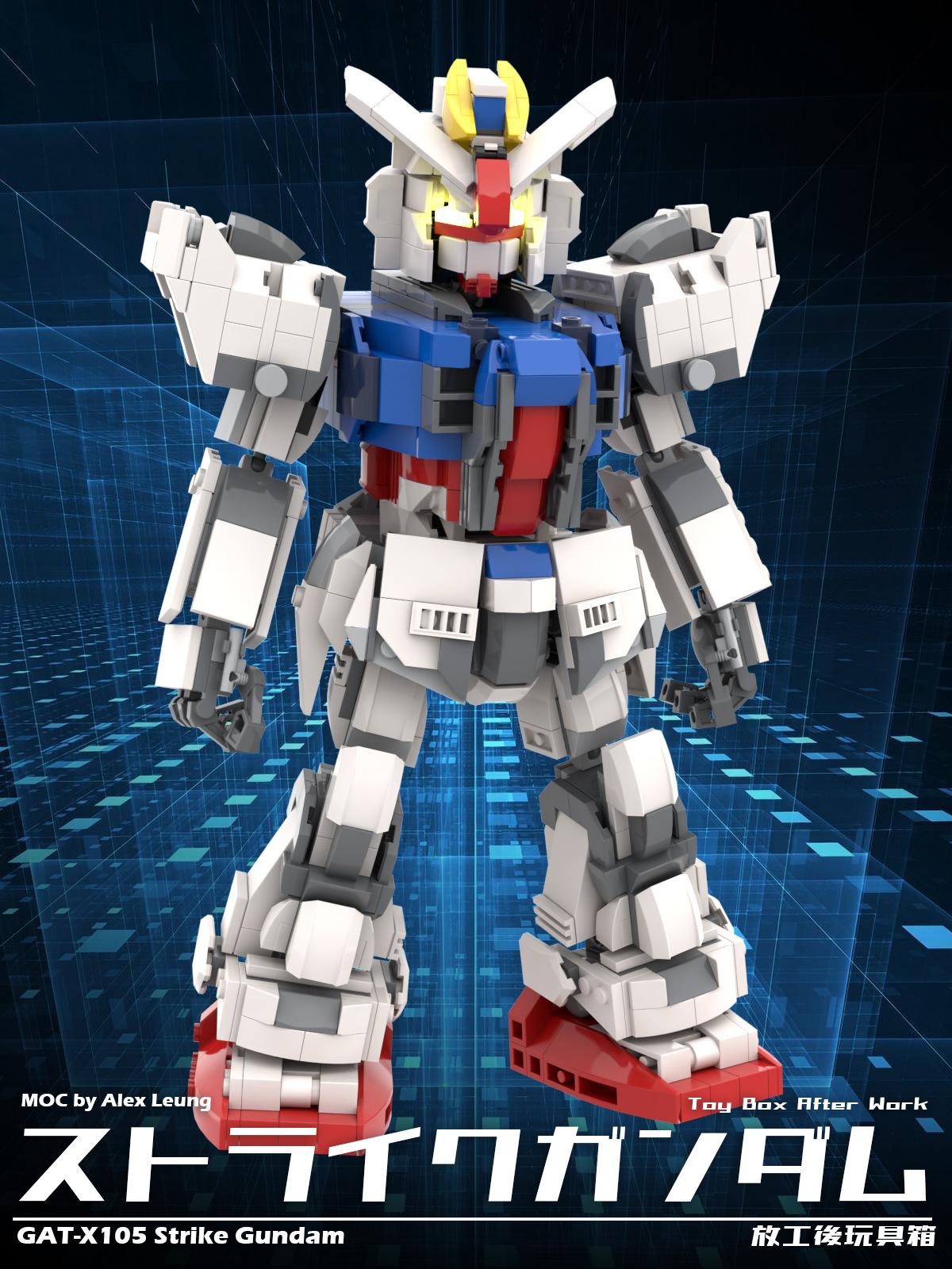 

M Building Block Compatible Lego, Gundam Gat-X105 Designed Combat Robot, Mech Male Difficulty