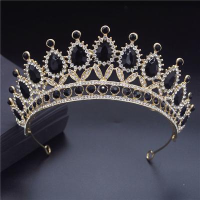 Diademi e corone di strass di qualità per la corona nuziale della regina, gioielli per capelli, fasce per capelli da principessa, ornamenti per la testa da festa