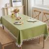 Rectangular Rural Style Textured Tablecloth Oil-proof Table Decoration Table Cover  Dining Table
