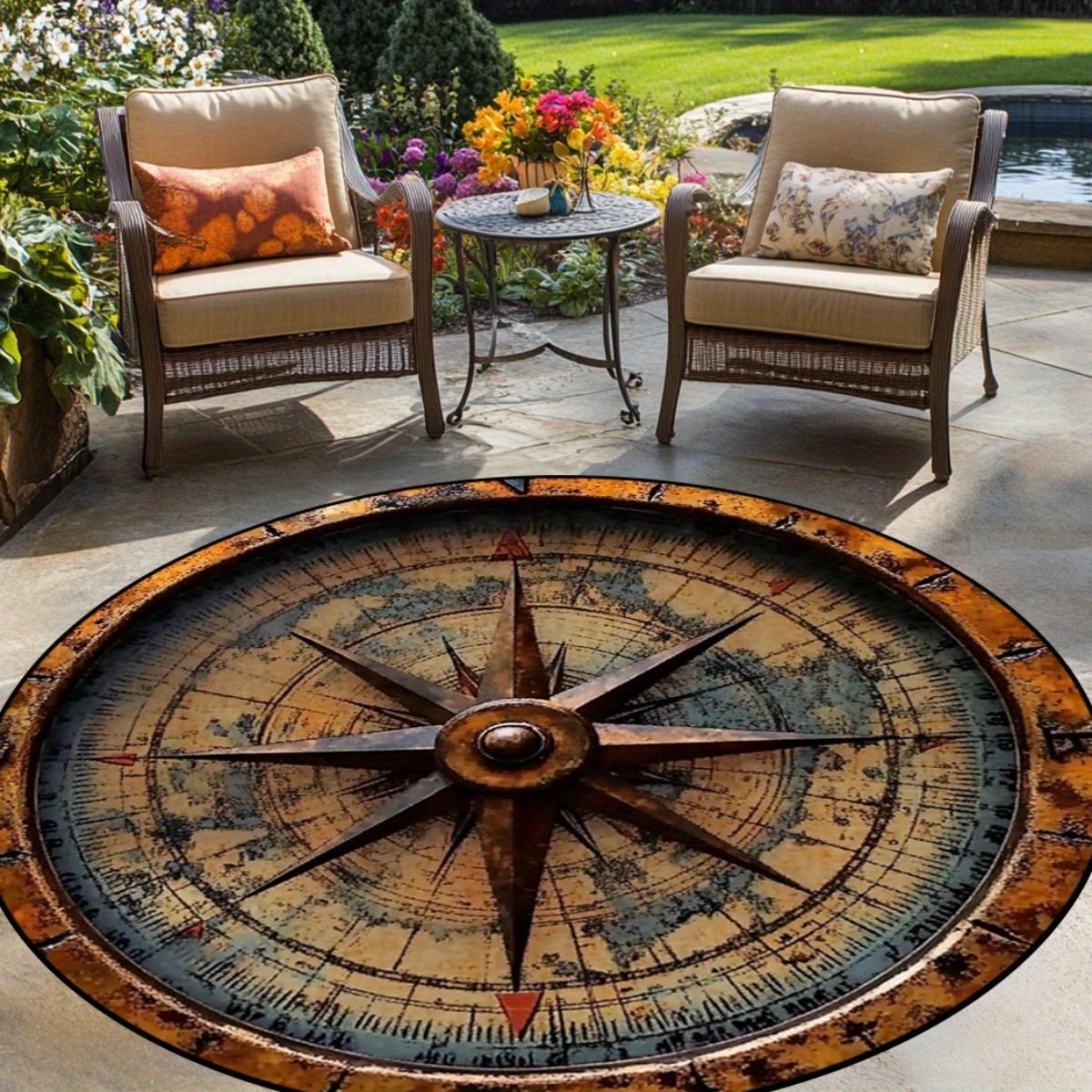 

Современный овальный ковер с разделенной осью, мягкий, нескользящий, машинной стирки, напольный коврик для гостиной, спальни, патио, декор для дома Diameter 60cm