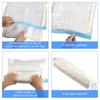 12PCS Compression Bags Travel Reusable Roll Up Vacuum Storage Bags Space Saving Packing Bags for Suitcases Organizer