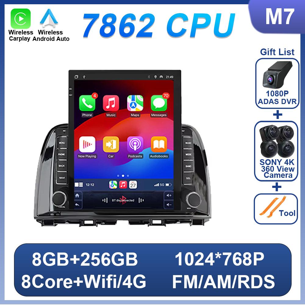 9.7 Inch Android For Mazda CX5 CX-5 2013-2016 Car Radio 2 Din Multimedia Video Player CarplayTouch Screen Tesla Style Wifi