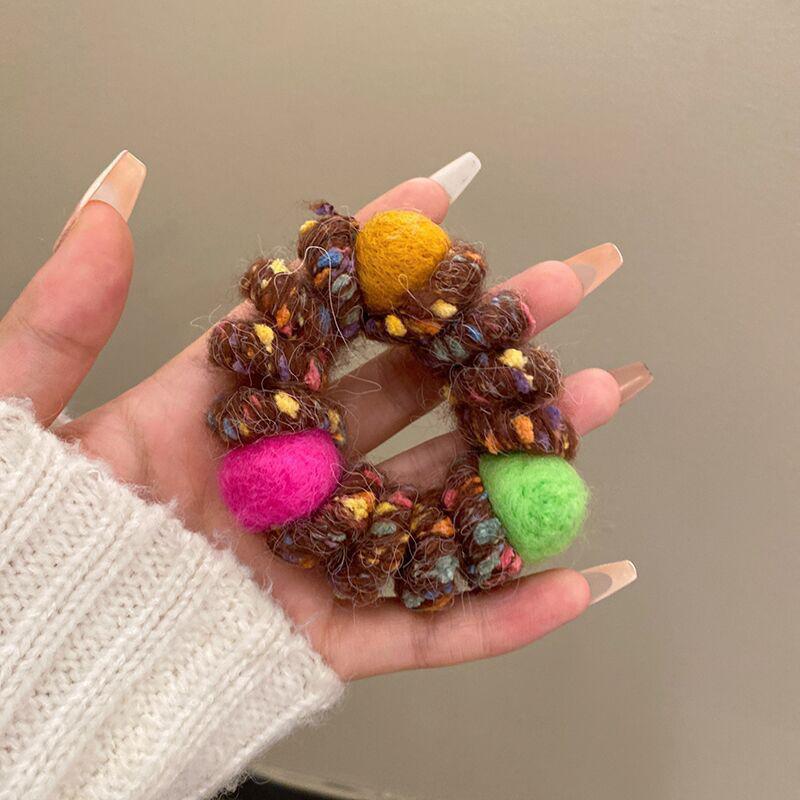 

1 шт. простой и свежий модный резиновый браслет-пружинка для телефона с высокой эластичностью, матовый аксессуар для волос 7 * 7 * 2 см темный кофе