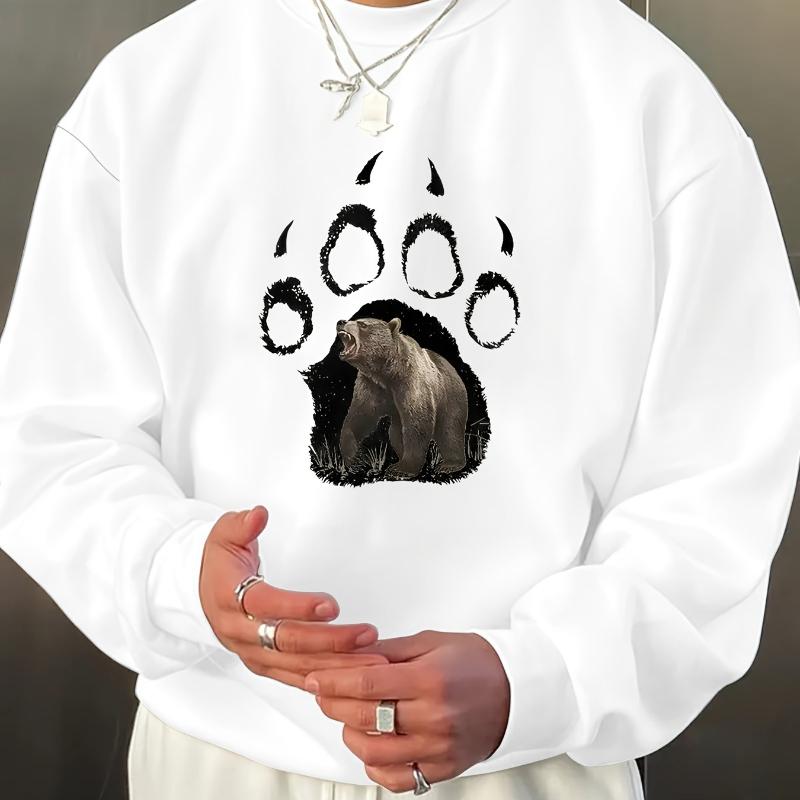 

Мужской свитшот с круглым вырезом, на флисовой подкладке и теплый XXL чёрный