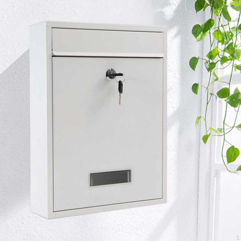 Wall Mounted Mail Box Lockable Keys
