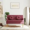 VidaXL Bench with Cushions, Sofa with Armrest and Backrest, Bench with Wooden Legs, Living Room Seat, 372137
