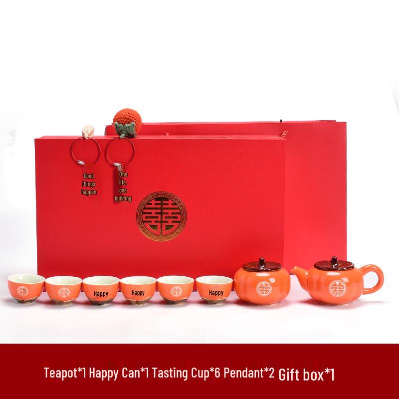 Naijiang Shishi Ruyi Wedding Ceramic Tea Set